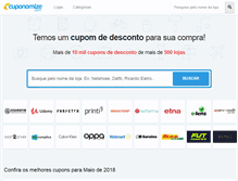 Tablet Screenshot of cuponomize.com